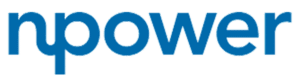 Blue, lowercase NPower logo